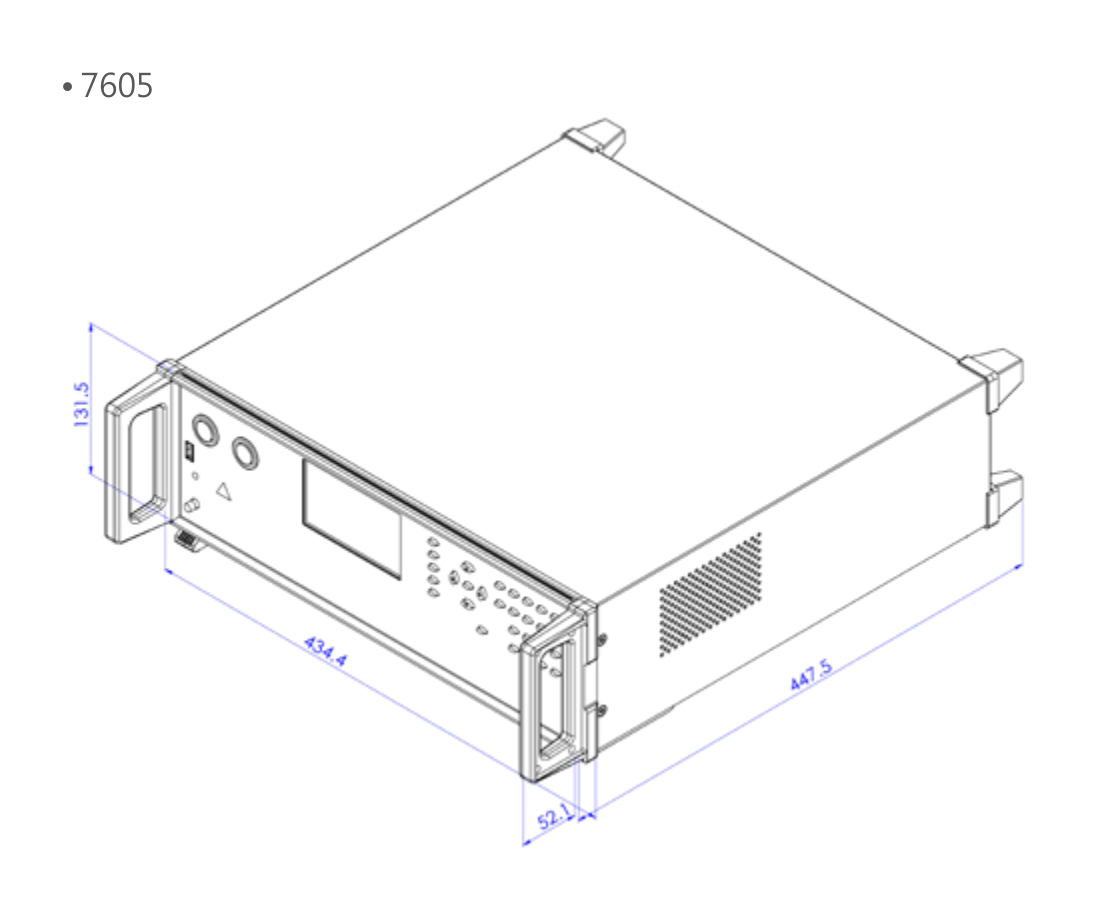 Microtest 7605 hipot tester front panel